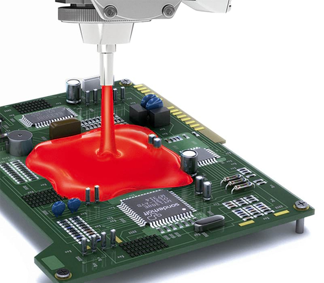 Good Dielectric Properities RTV Electronic Adhesives For Heat Sink Base Plate Attach Liquid Silicone Rubber