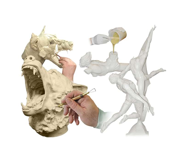 Life Casting Mold Making Use RTV-2 Platinum-Based Addition Cure Silicone