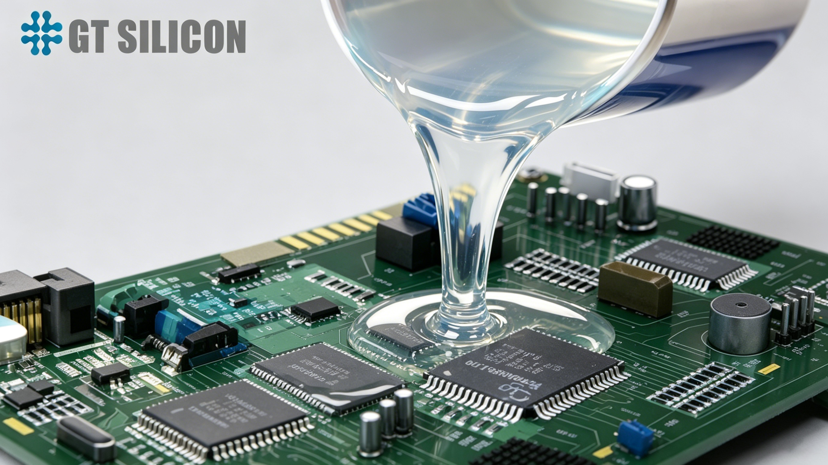 Transparent Addition Cure Silicone Potting Compound for Sensitive Electronics